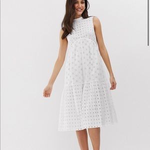 ASOS White Sleeveless Dress